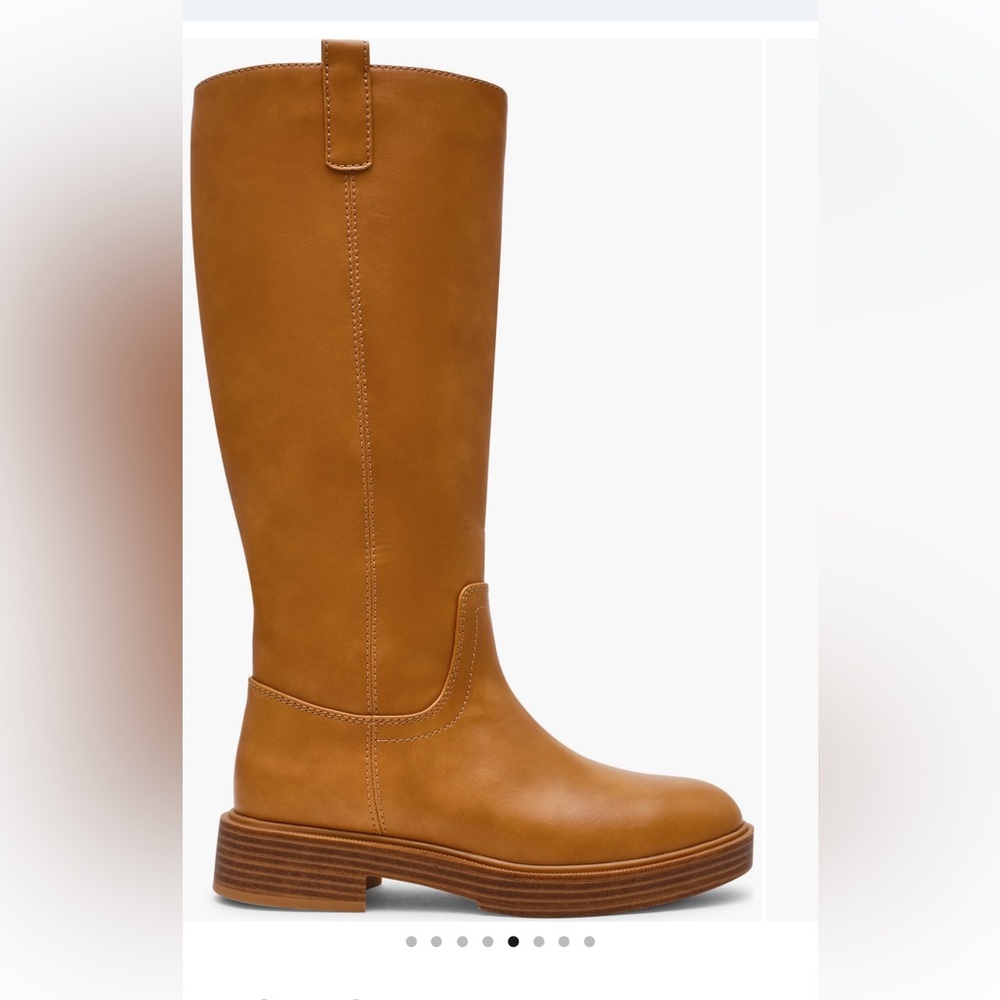 DV by Dolce Vita Javvie Riding Boot 
Tall Leather Riding Boots - Camel